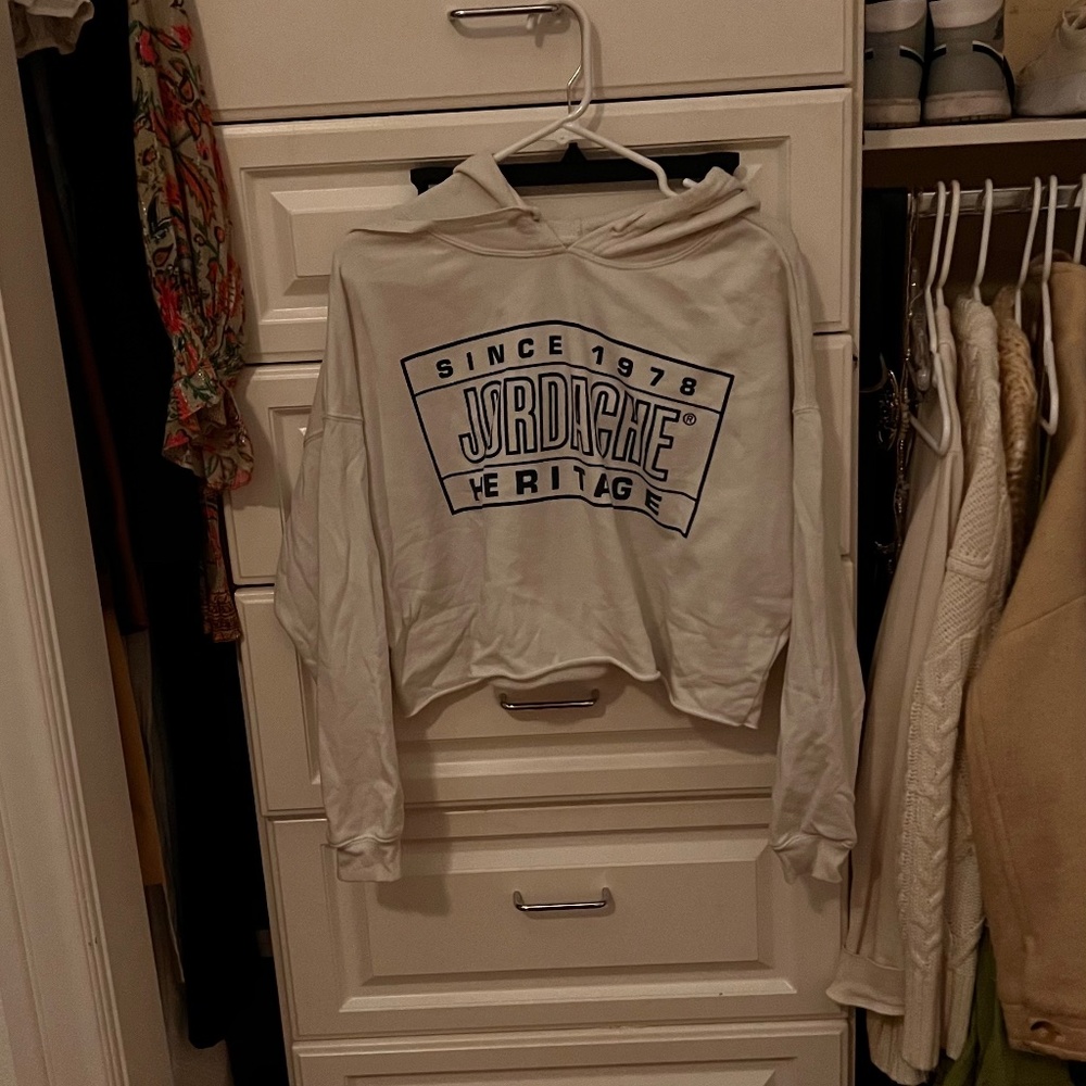 white jordache hoodie